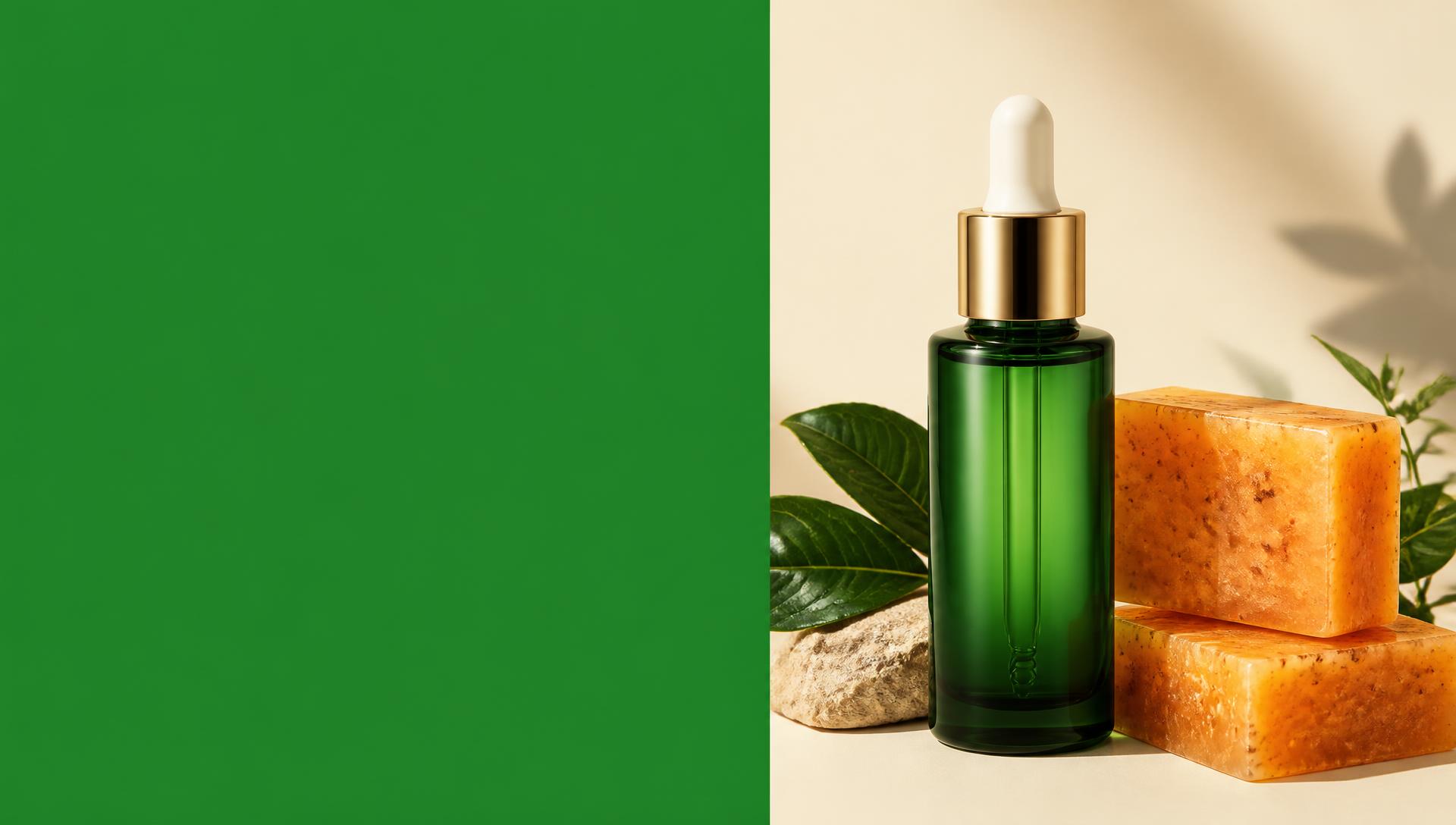 Kojic serum and turmeric exfoliating bars from Oryl Cosmetics